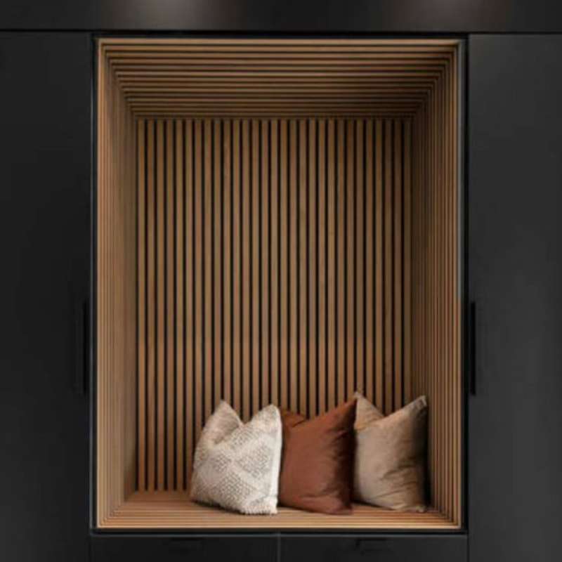 Panel Acústico Decorativo | MDF Akupanel Teca | Almacora - Almacora