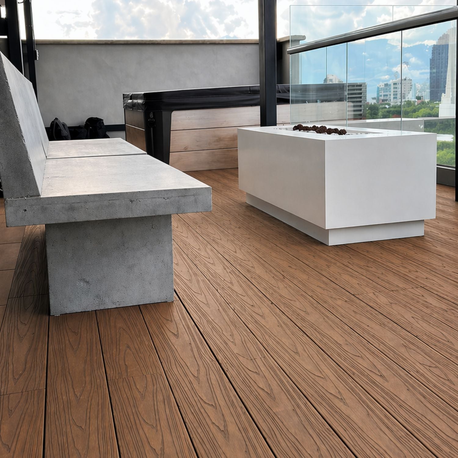 Piso Deck Teca WPC | Revestimiento para Exteriores | Almacora - Almacora