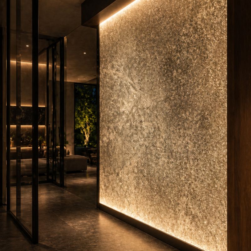 Flexiplak Translúcida Granito | Lámina Decorativa de Piedra Flexible - Almacora