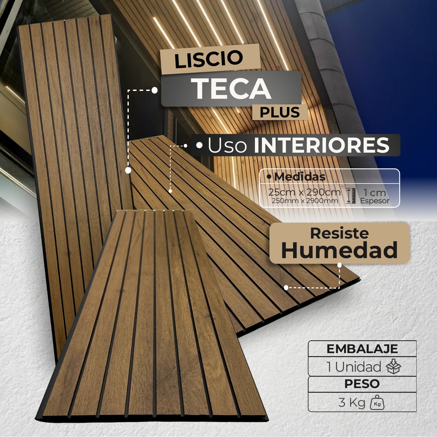 LISCIO TECA PLUS - Almacora