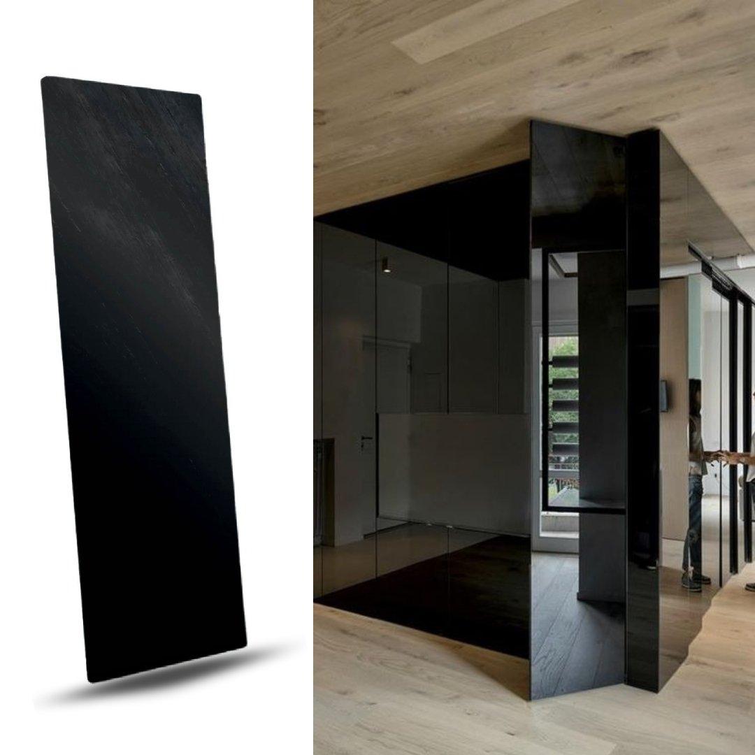 Lámina Espejo para Revestimientos Interiores - Negro - Almacora