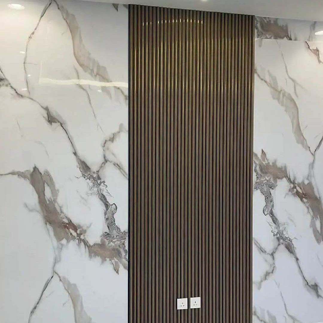 Láminas PVC Tipo Mármol Oro | Revestimiento Interior - Almacora