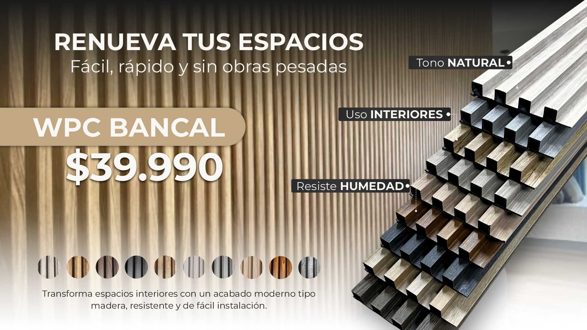 Panel WPC Bancal | ALMACORA