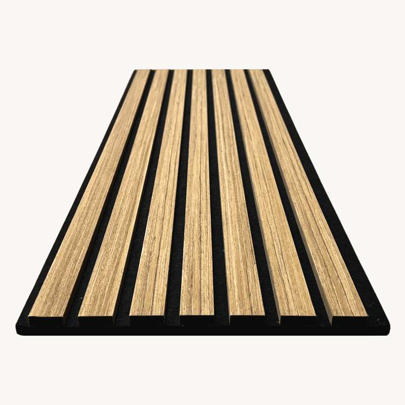 Panel Acústico Decorativo | MDF Akupanel Teca | Almacora - Almacora