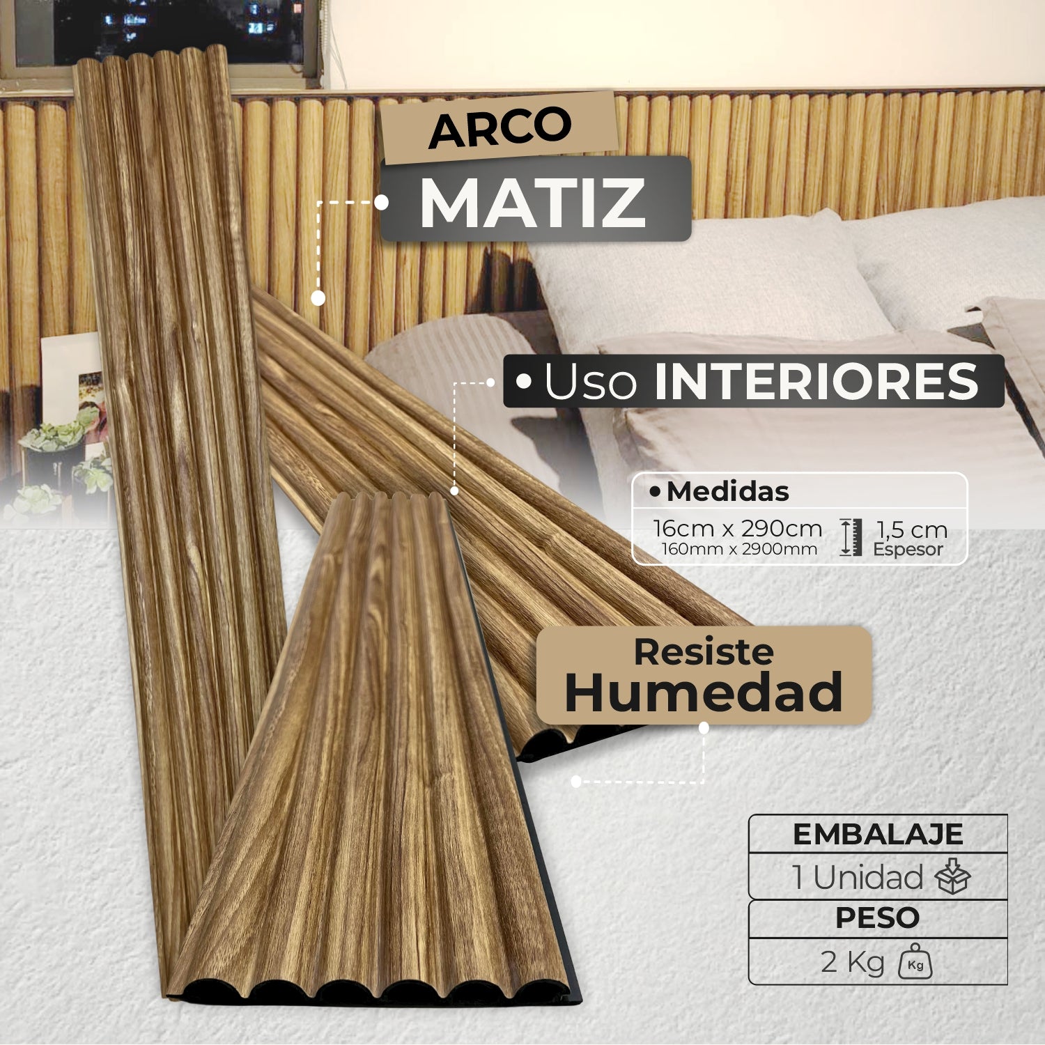 Panel WPC Arco | Matiz Decorativo