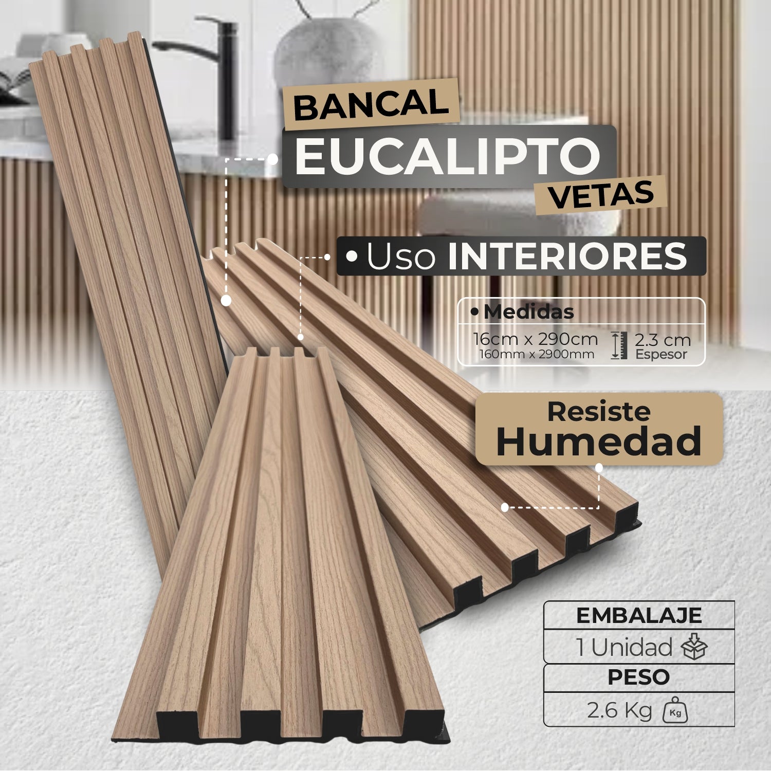 BANCAL EUCALIPTO VETAS - Almacora