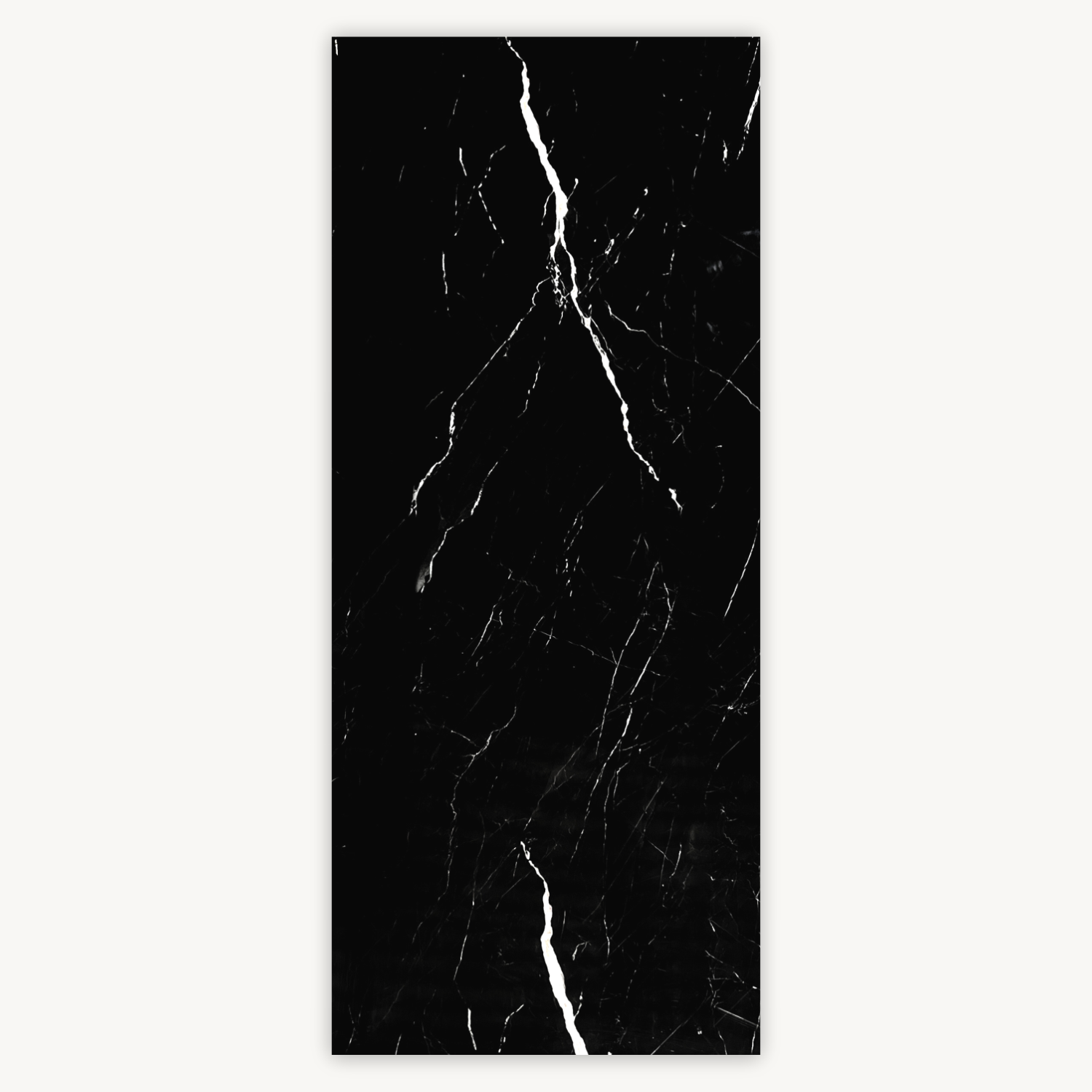 Lámina Tipo Mármol Brillante PVC | Calacatta Negro - Decorativo - Almacora