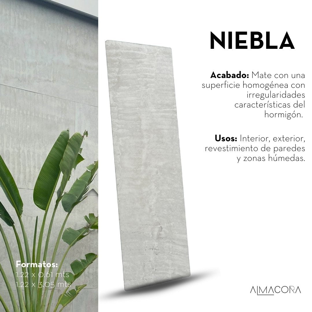 Láminas de Piedra Natural- Flexiplack Niebla - Almacora