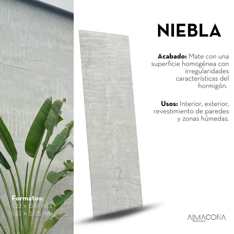 Láminas de Piedra Natural- Flexiplack Niebla - Almacora
