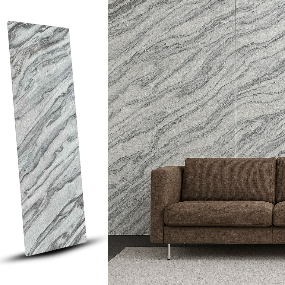 Revestimientos de Piedra Natural- Láminas Flexibles Nieve - Almacora