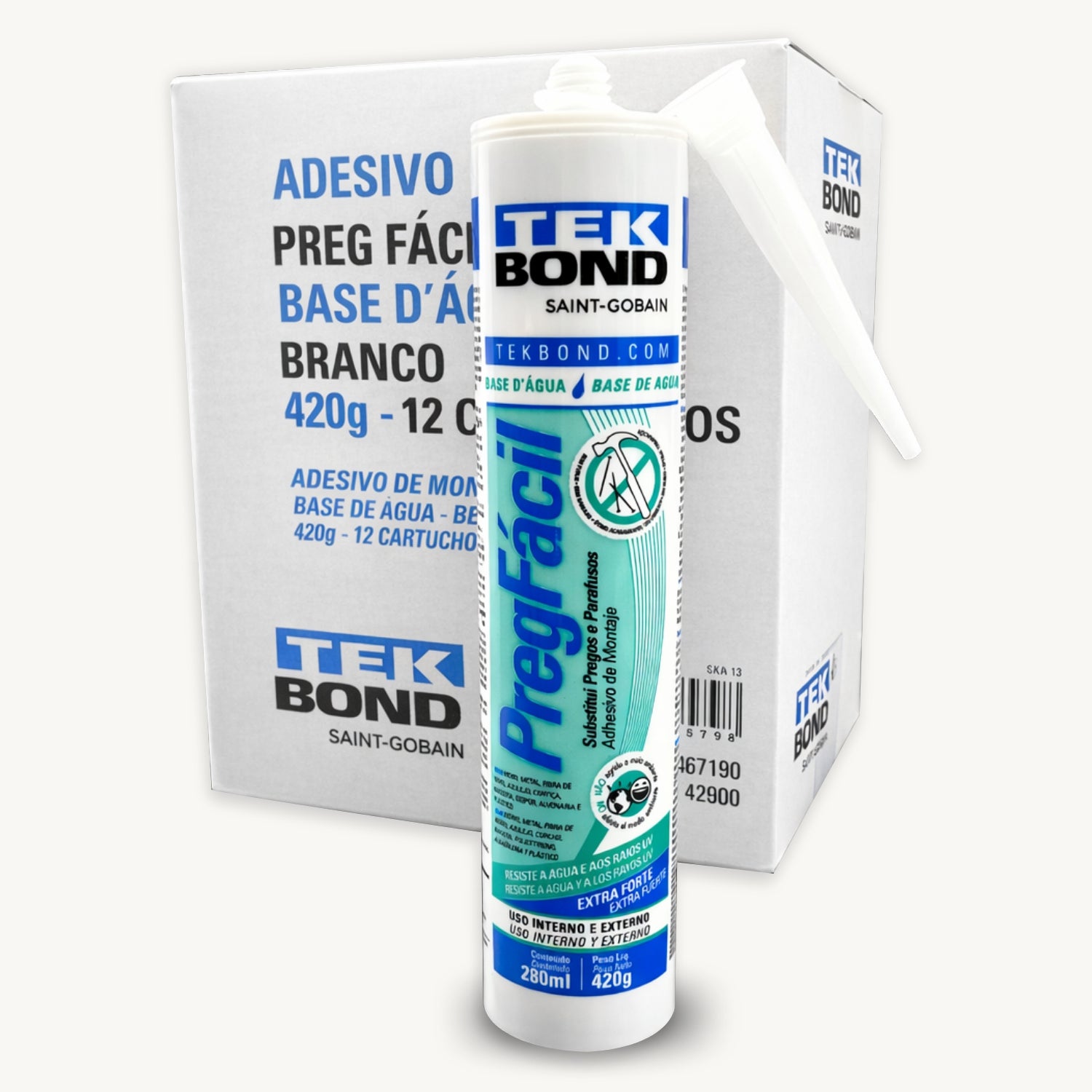 Adhesivo PregFácil | Adhesivo de Montaje | Tek Bond - Almacora