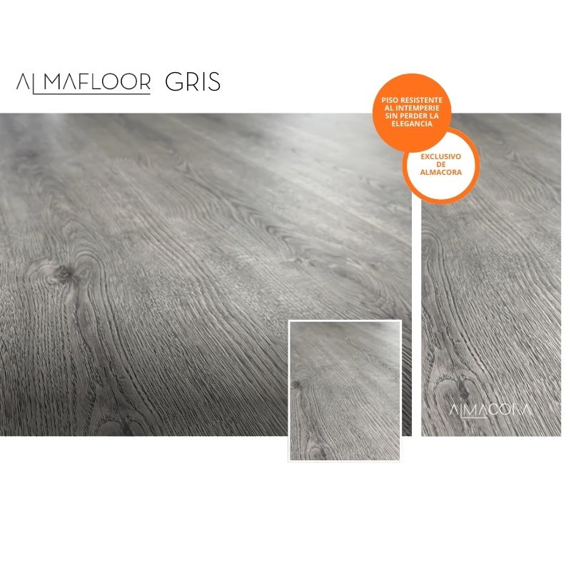 Piso spc Almafloor gris almacora