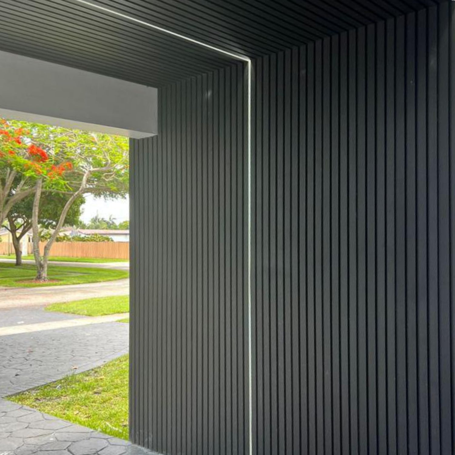 Panel Távola WPC Exterior | Revestimiento Negro | Almacora - Almacora